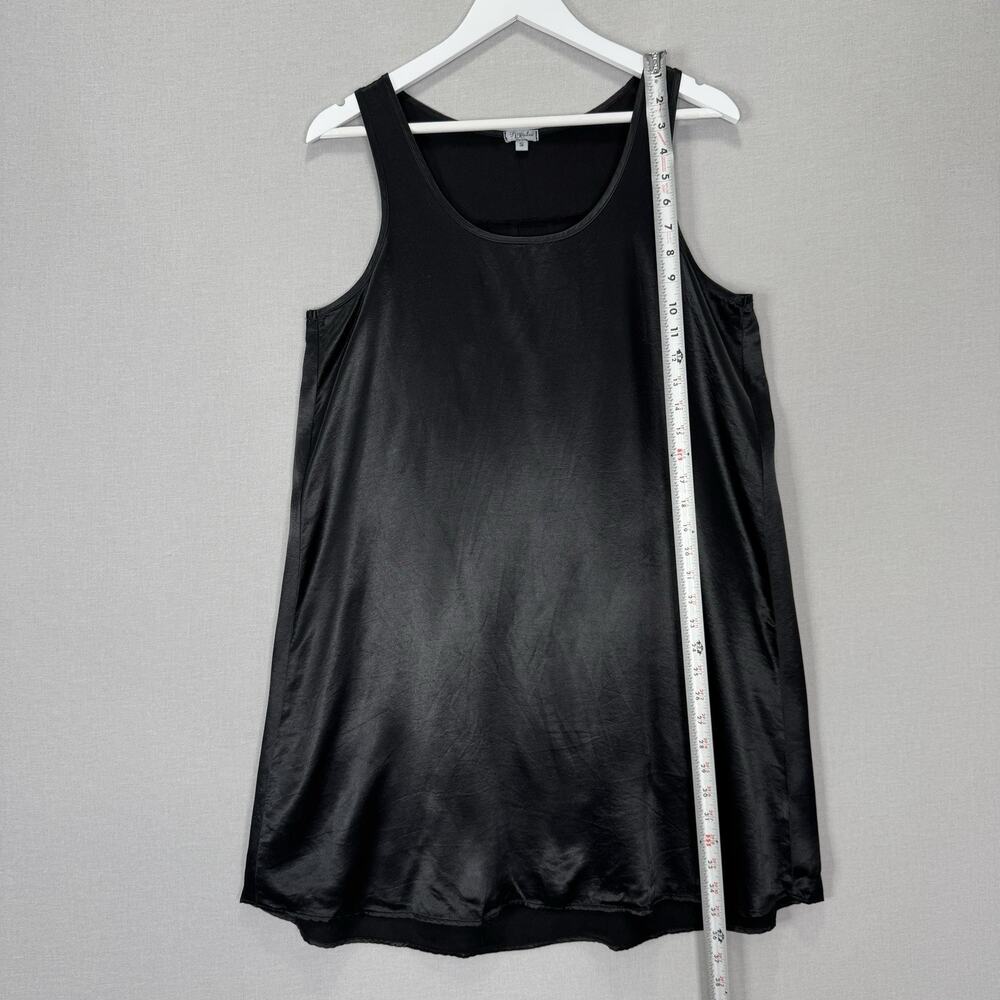 PJ Harlow Jessica Nightgown Womens Small Black Silk Slip Dress Luxury Lounge USA - Picture 8 of 11